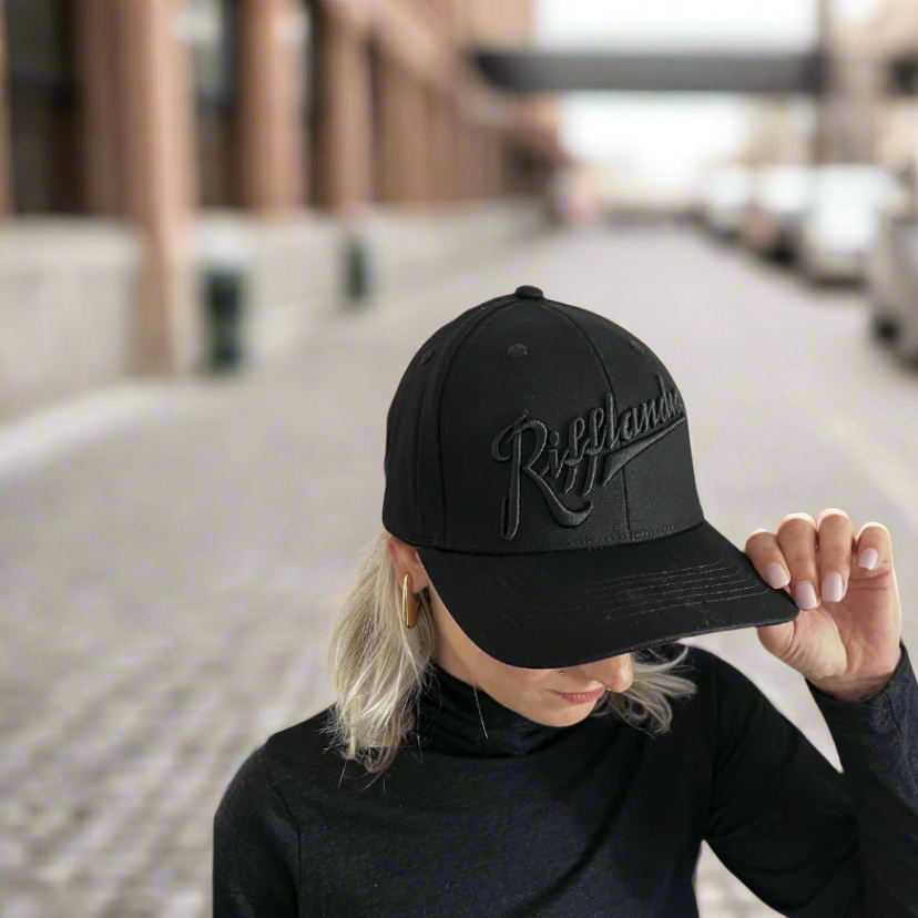 RIFFLANDIA BLACK-ON-BLACK BASEBALL CAP