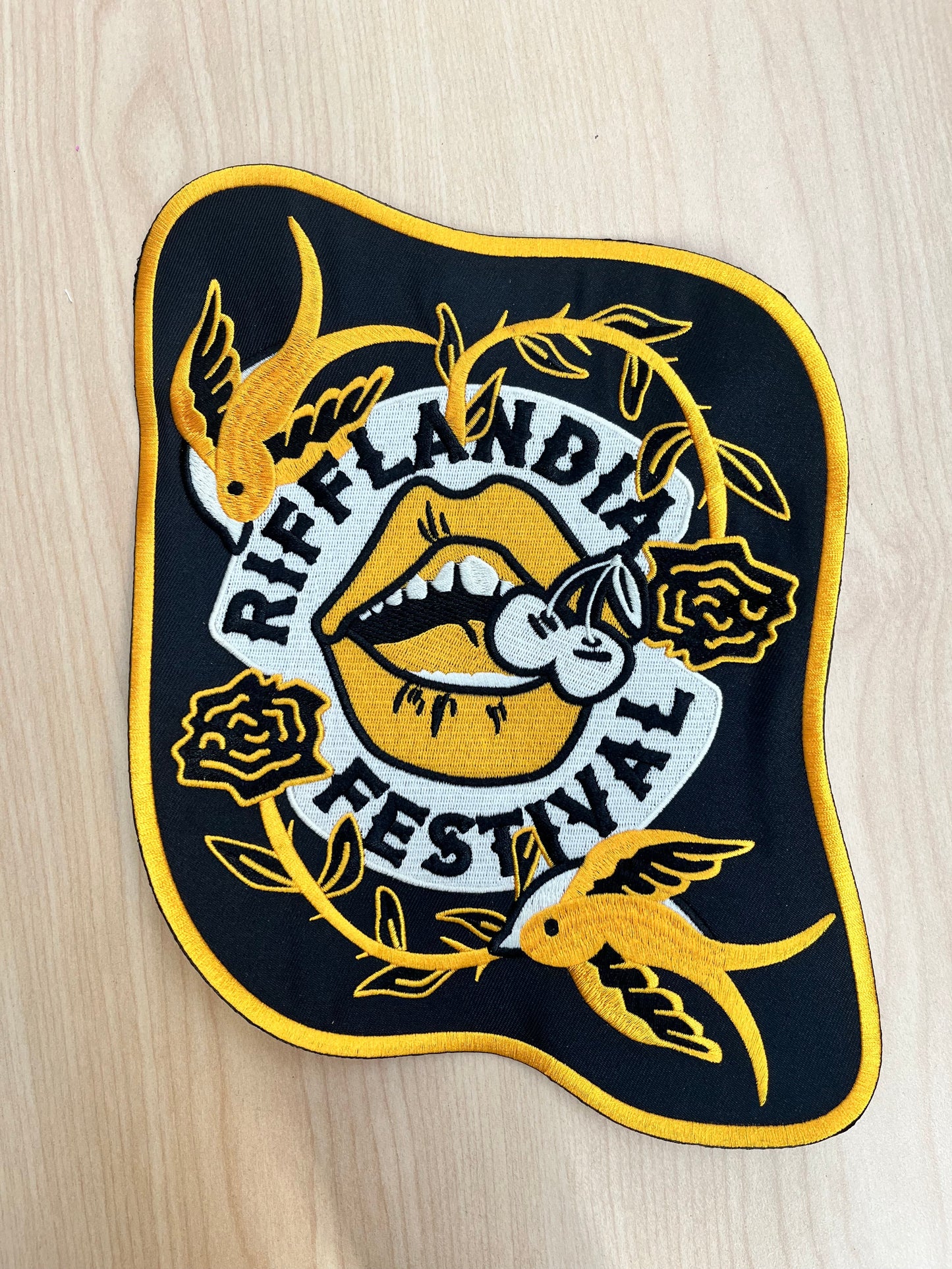 LARGE RIFF MOTO PATCH
