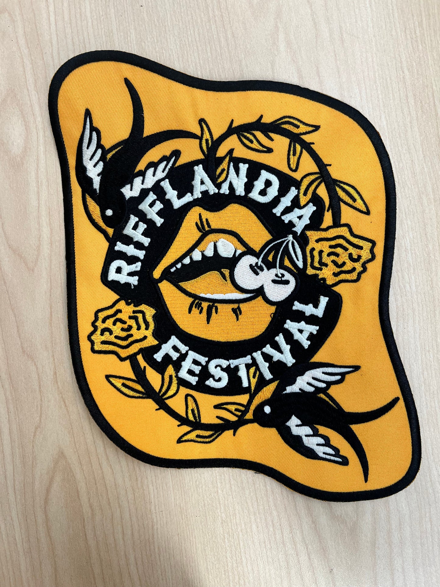 LARGE RIFF MOTO PATCH