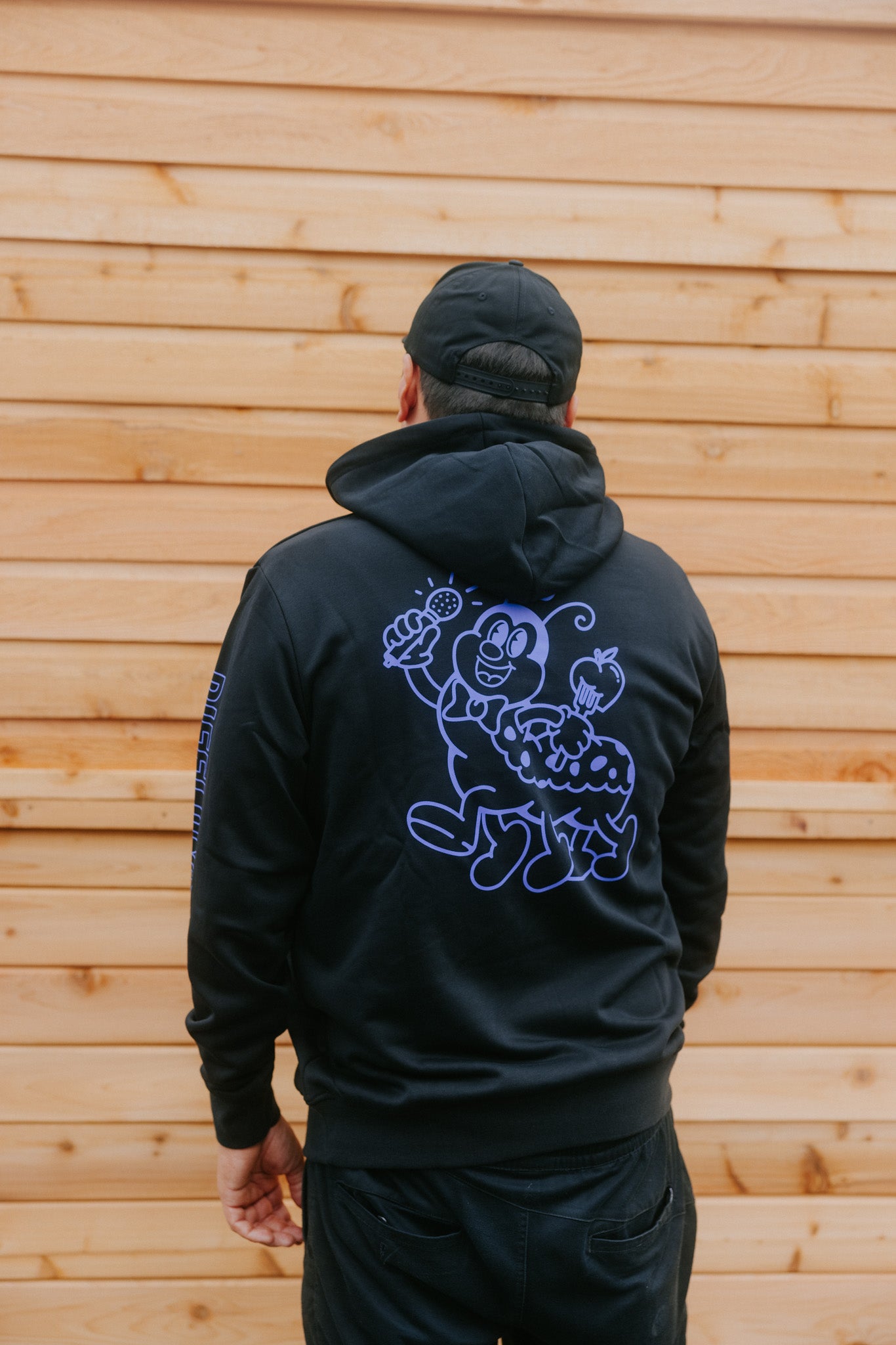 TASTY TUNES BLACK AND PURPLE HOODIE