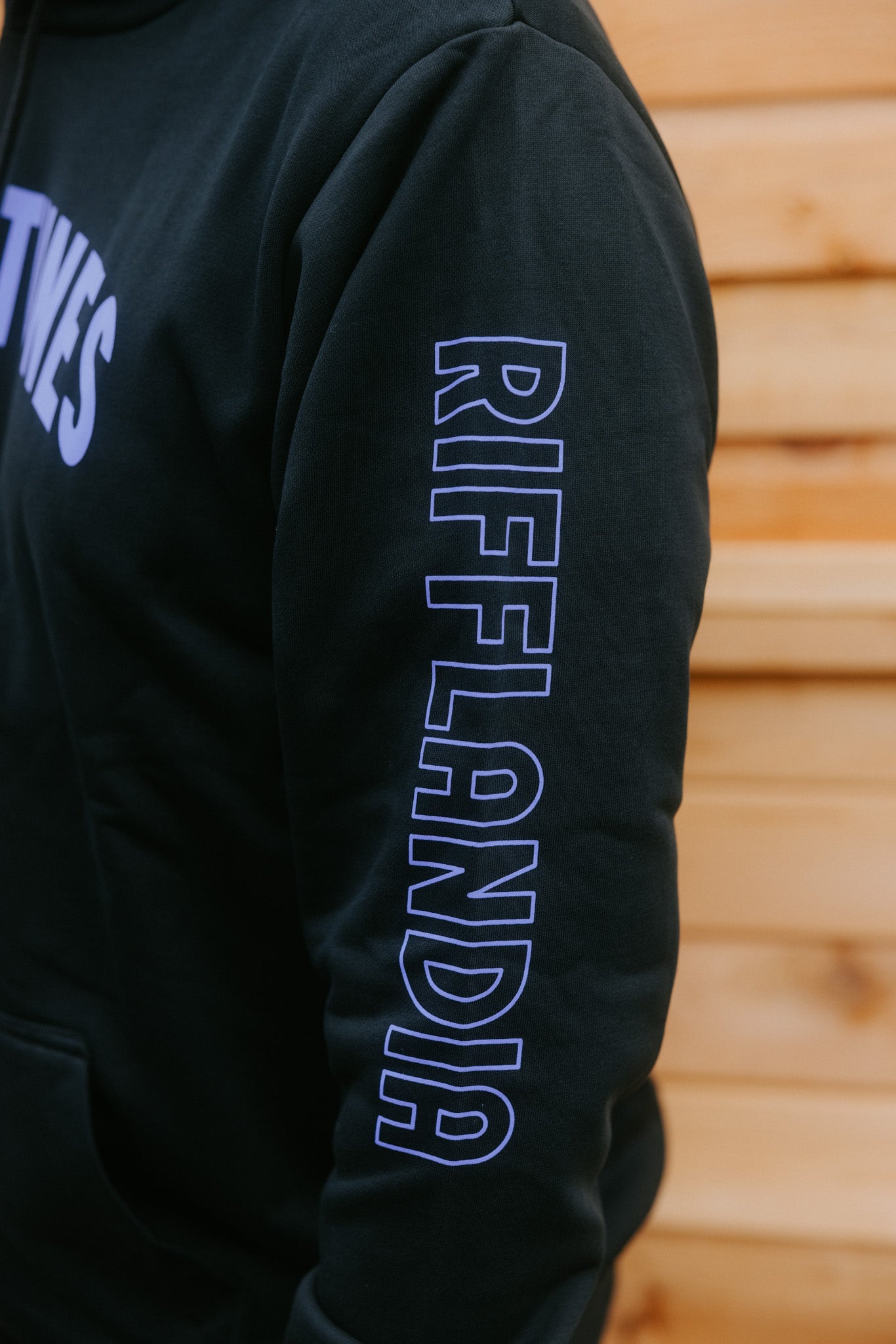 TASTY TUNES BLACK AND PURPLE HOODIE