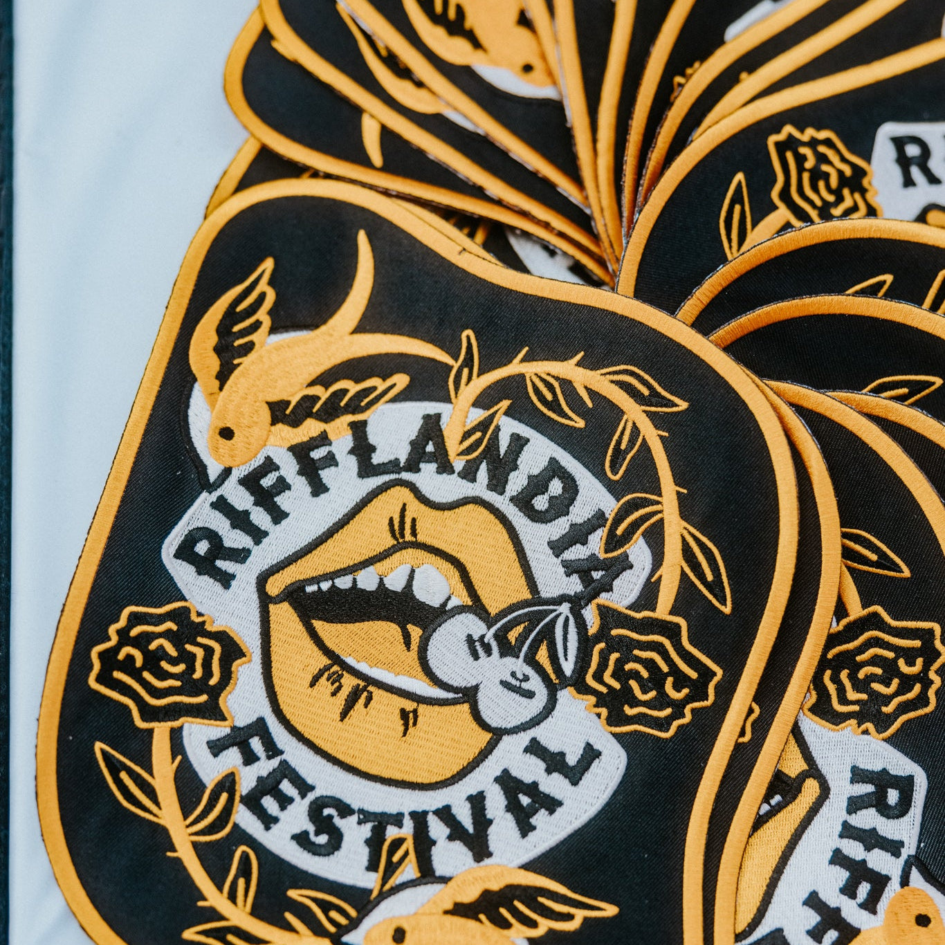 LARGE RIFF MOTO PATCH
