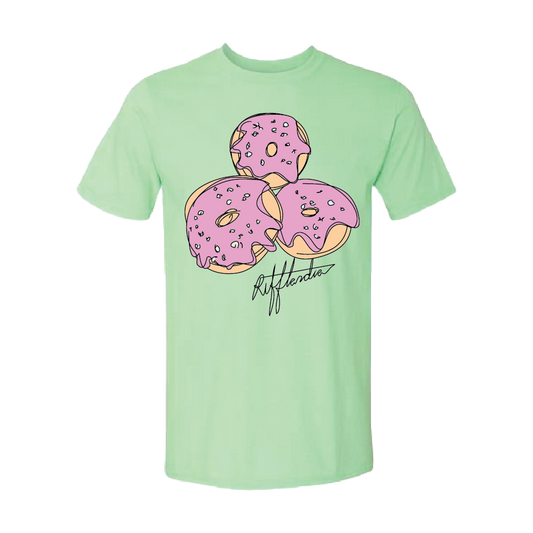 Vintage - T-Shirt - Donuts - Mint.