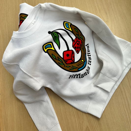 KIDS HORSESHOE CREW WHITE (Size 7)