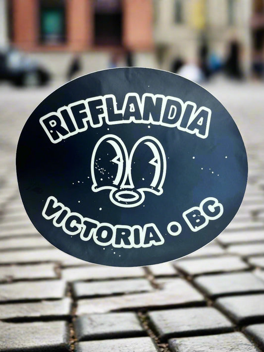 RIFFLANDIA BUMPER STICKER (ROUND)
