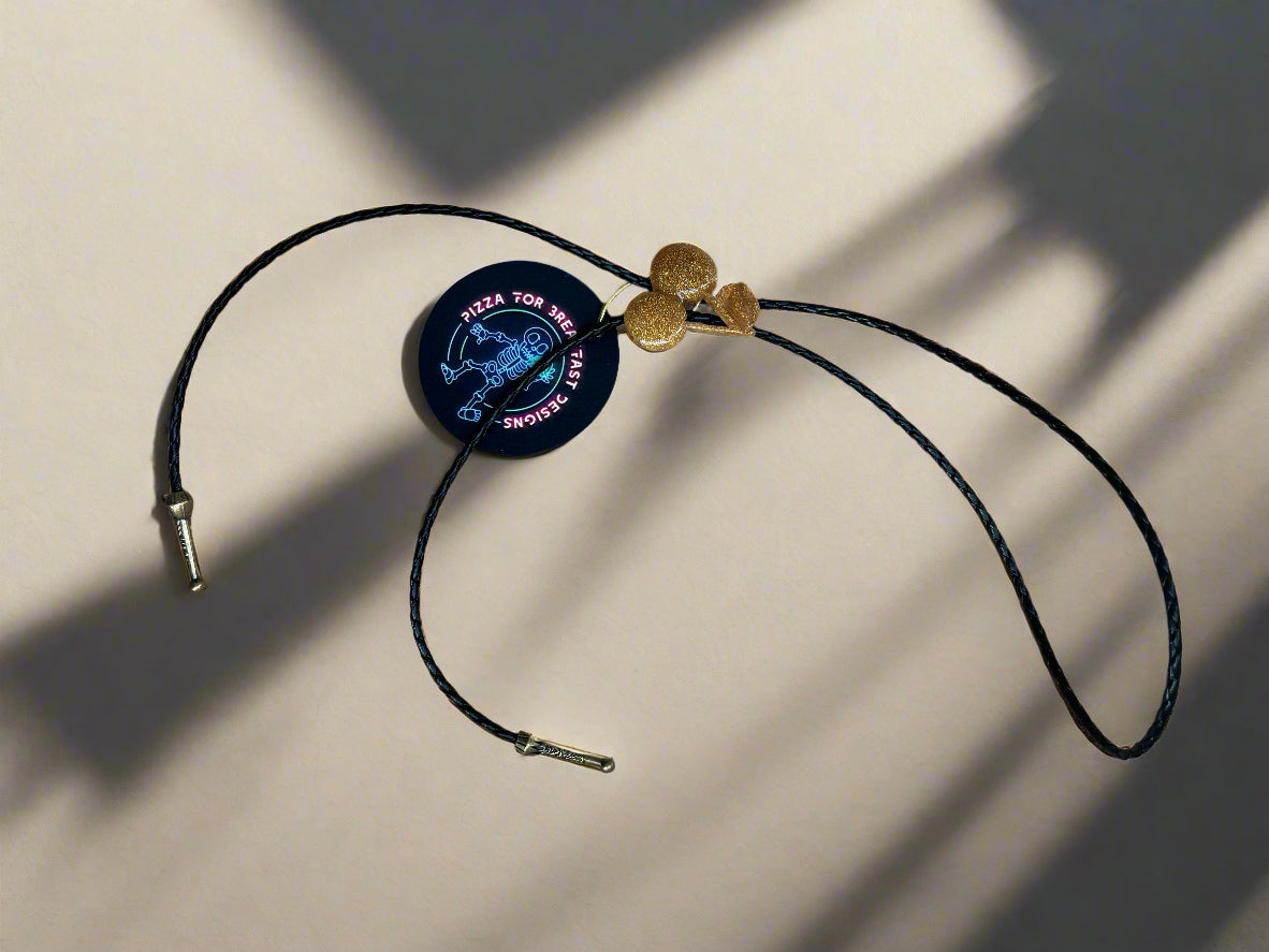 CUSTOM GOLD CHERRY BOLO BY PIZZA FOR BREAKFAST