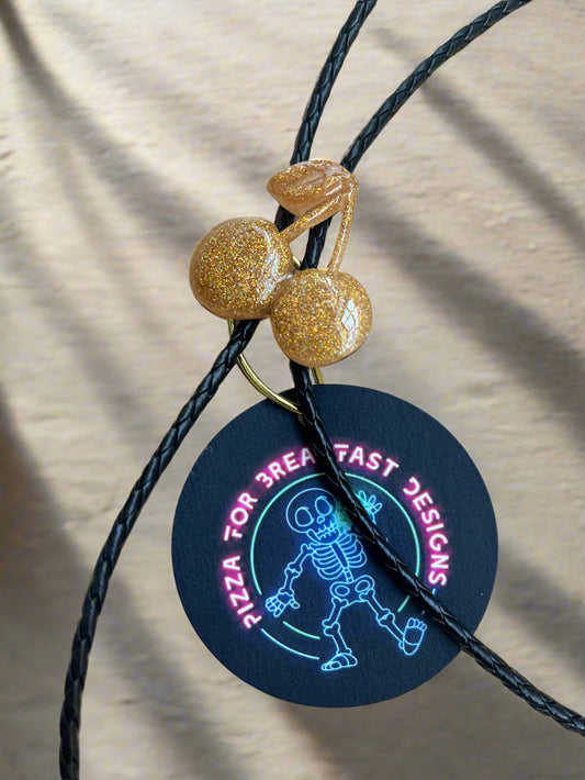 CUSTOM GOLD CHERRY BOLO BY PIZZA FOR BREAKFAST