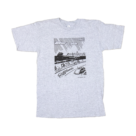 Vintage - T-Shirt - Waterfront - Grey.