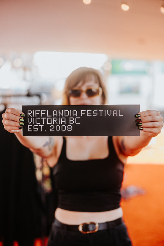 RIFFLANDIA BUMPER STICKER (LARGE)