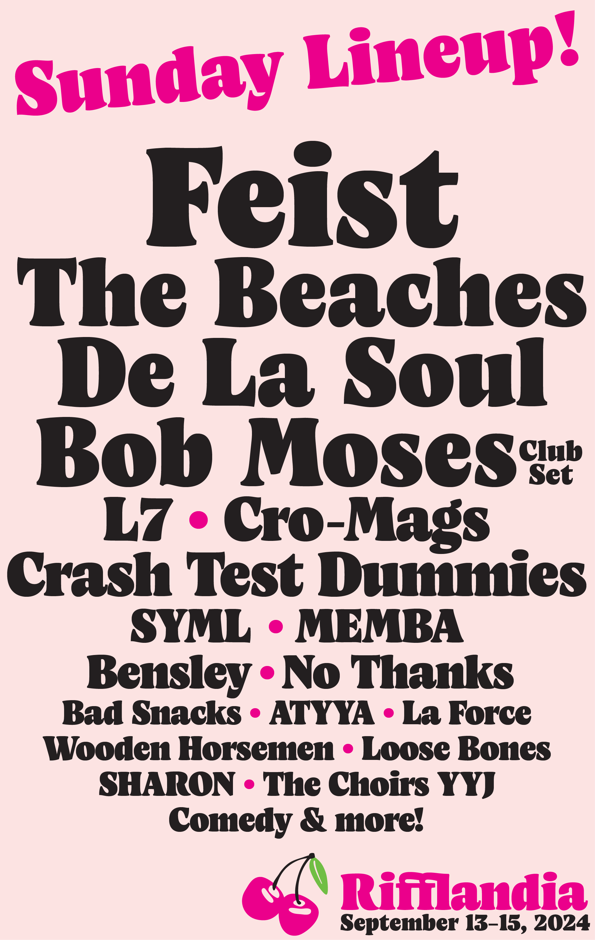 Lineup Rifflandia Festival