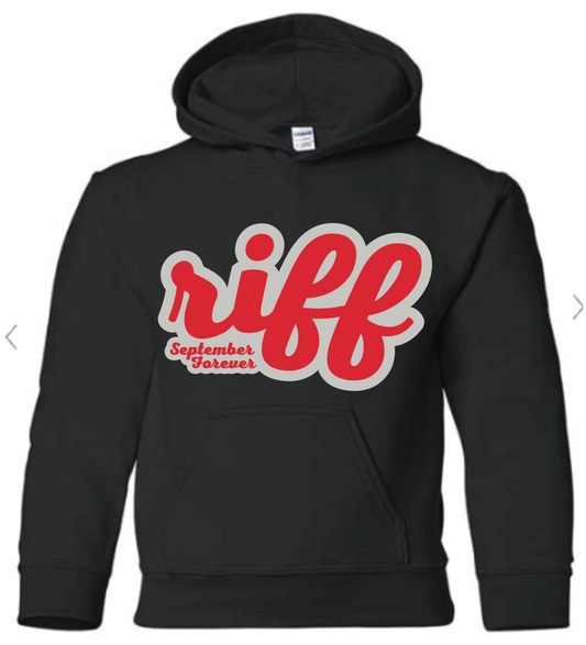 Cursive Hoodie Kids Black